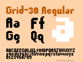 Grid-30 Regular Version 1.00图片样张