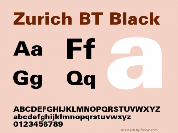 Zurich Blk BT Black Version 1.02图片样张