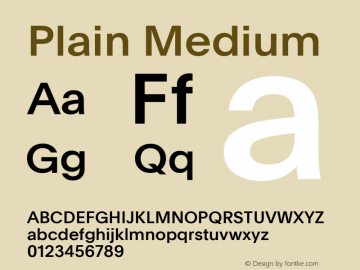 Plain Medium Version 2.002图片样张