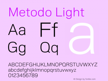 Metodo Light Version 1.001; build 0001图片样张