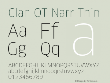 Clan OT Narr Thin Version 7.600, build 1030, FoPs, FL 5.04图片样张