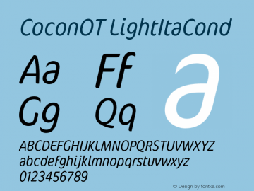 CoconOT-LightItaCond Version 7.504; 2007图片样张