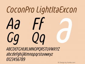 CoconPro-LightItaExcon Version 7.504; 2007图片样张