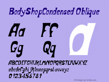 BodyShopCondensed Oblique Rev. 003.000图片样张