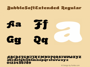 BubbleSoftExtended Regular Rev. 003.000图片样张