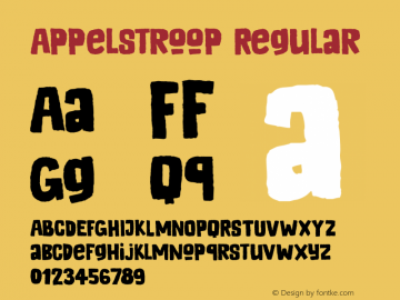 Appelstroop Regular Version 1.000图片样张