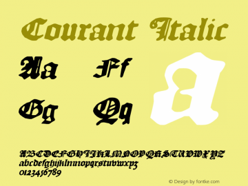 Courant-Italic Version 1.002图片样张