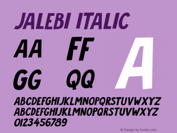 Jalebi-Italic Version 1.000图片样张