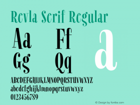 Revla Serif 1.000图片样张