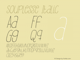 Souplesse-Italic Version 1.000图片样张
