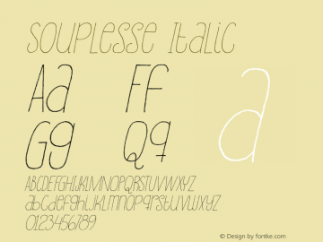 Souplesse-Italic Version 1.000图片样张