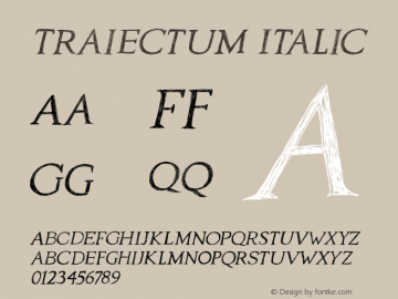 Traiectum Italic Version 1.000图片样张
