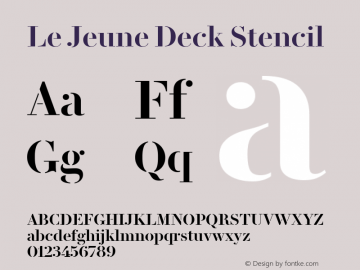 Le Jeune Deck Stencil Version 1.1 2016图片样张