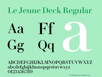 Le Jeune Deck Regular Version 1.1 2016图片样张