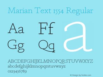 Marian Text 1554 Roman Version 1.1 2014图片样张