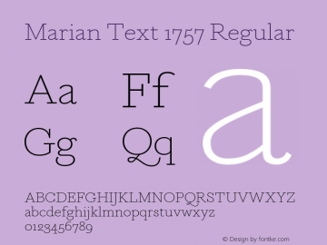 Marian Text 1757 Roman Version 1.1 2014图片样张