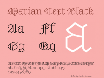 Marian Text Black Version 1.1 2014图片样张