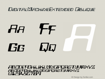 DigitalMachineExtended Oblique Rev. 003.000图片样张