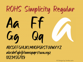 ROHS Simplicity 1.00图片样张