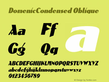 DomenicCondensed Oblique Rev. 003.000图片样张