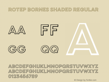 Rotep Bornes Shaded Version 1.000;FEAKit 1.0图片样张