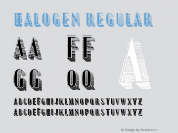 Halogen Regular Version 1.000图片样张