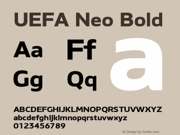 UEFA Neo Bold Version 1.000图片样张