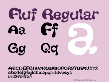 Fluf Regular Rev. 003.000 Font Sample