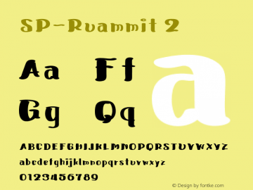 SP-Ruammit 2 Version 2.000;December 6, 2021;FontCreator 14.0.0.2793 64-bit图片样张