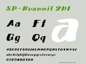 SP-Ruammit 2HI Version 2.000;December 6, 2021;FontCreator 14.0.0.2793 64-bit图片样张