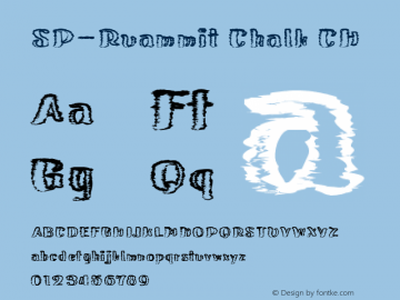 SP-Ruammit Chalk CH Version 2.000;December 7, 2021;FontCreator 14.0.0.2793 64-bit图片样张