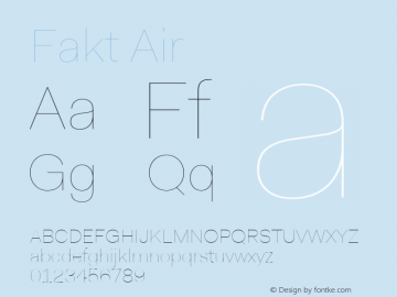 Fakt Air Version 4.001; build 0006图片样张