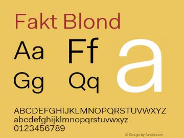 Fakt Blond Version 4.001; build 0006图片样张