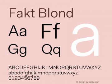 Fakt-Blond Version 4.001; build 0006图片样张