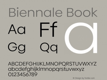 Biennale Book Version 1.001;hotconv 1.0.109;makeotfexe 2.5.65596图片样张