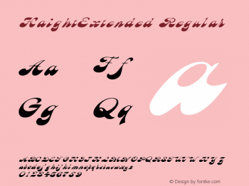 HaightExtended Regular Rev. 003.000 Font Sample