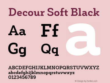 DecourSoft-Black Version 1.000;PS 001.000;hotconv 1.0.88;makeotf.lib2.5.64775图片样张