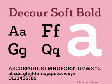 DecourSoft-Bold Version 1.000;PS 001.000;hotconv 1.0.88;makeotf.lib2.5.64775图片样张