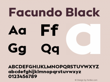 Facundo Black Version 1.001;hotconv 1.0.109;makeotfexe 2.5.65596图片样张