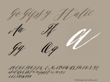 GoGipsy-Italic Version 1.000图片样张