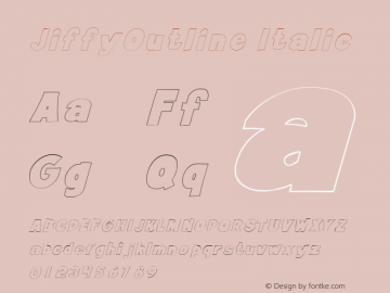 JiffyOutline Italic Rev. 003.000图片样张