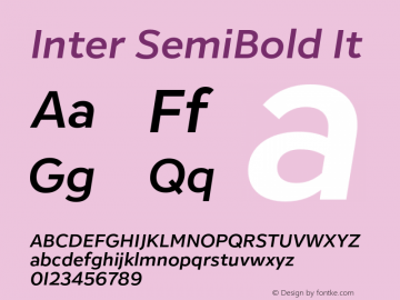 Inter SemiBold It Version 1.000;hotconv 1.0.109;makeotfexe 2.5.65596图片样张