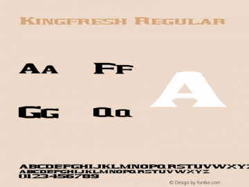 Kingfresh Regular Rev. 003.000图片样张