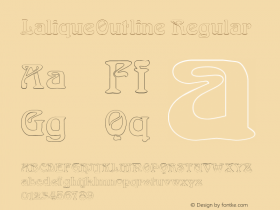 LaliqueOutline Regular Rev. 003.000 Font Sample