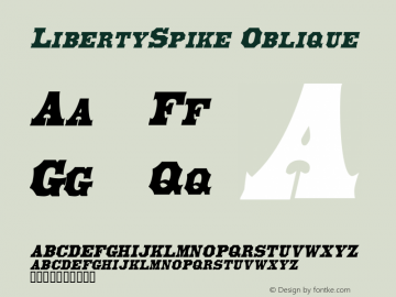 LibertySpike Oblique Rev. 003.000图片样张