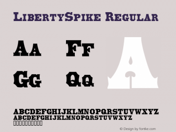 LibertySpike Regular Rev. 003.000图片样张