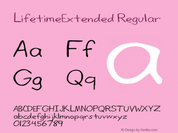 LifetimeExtended Regular Rev. 003.000图片样张