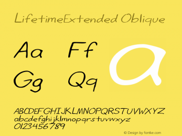 LifetimeExtended Oblique Rev. 003.000图片样张