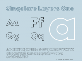 Singolare Layers One Version 1.000;hotconv 1.0.109;makeotfexe 2.5.65596图片样张