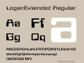 LoganExtended Regular Rev 002.000 Font Sample